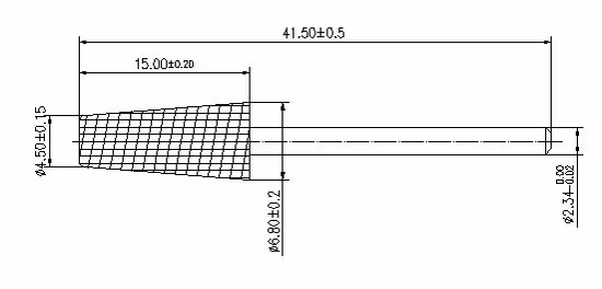 Punta da trapano per unghie in carburo di tungsteno con barilotto conico antipolvere