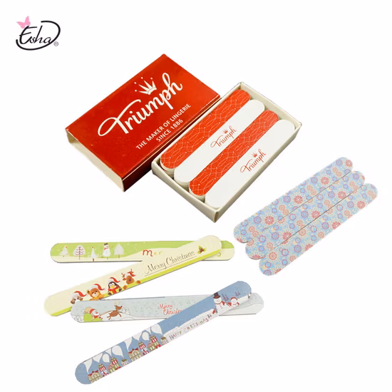 Strumenti per manicure personalizzati con stili multipli, lima per smalto e buffer per salone
