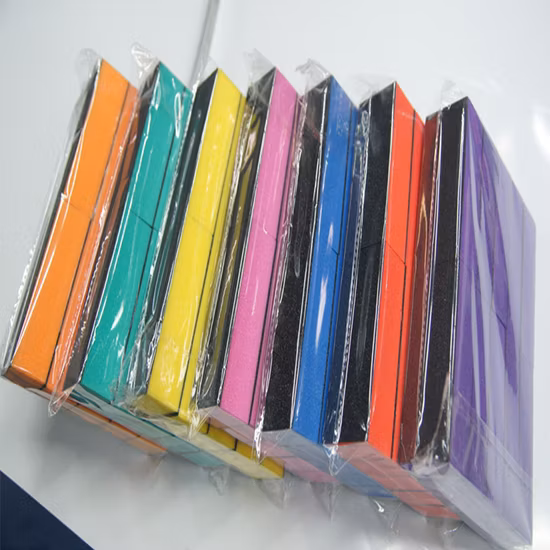 Blocco tampone per unghie rettangolare a 3 vie